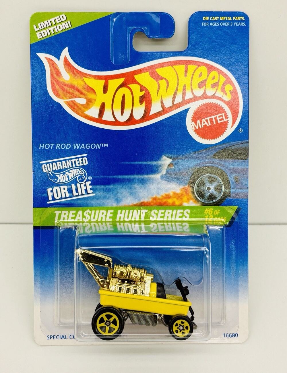 Hot Wheels Hot Rod Wagon 1997 Treasure Hunt #6 of 12 w/ Protector Case